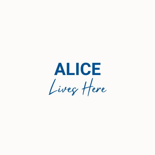ALICE Lives Here logo